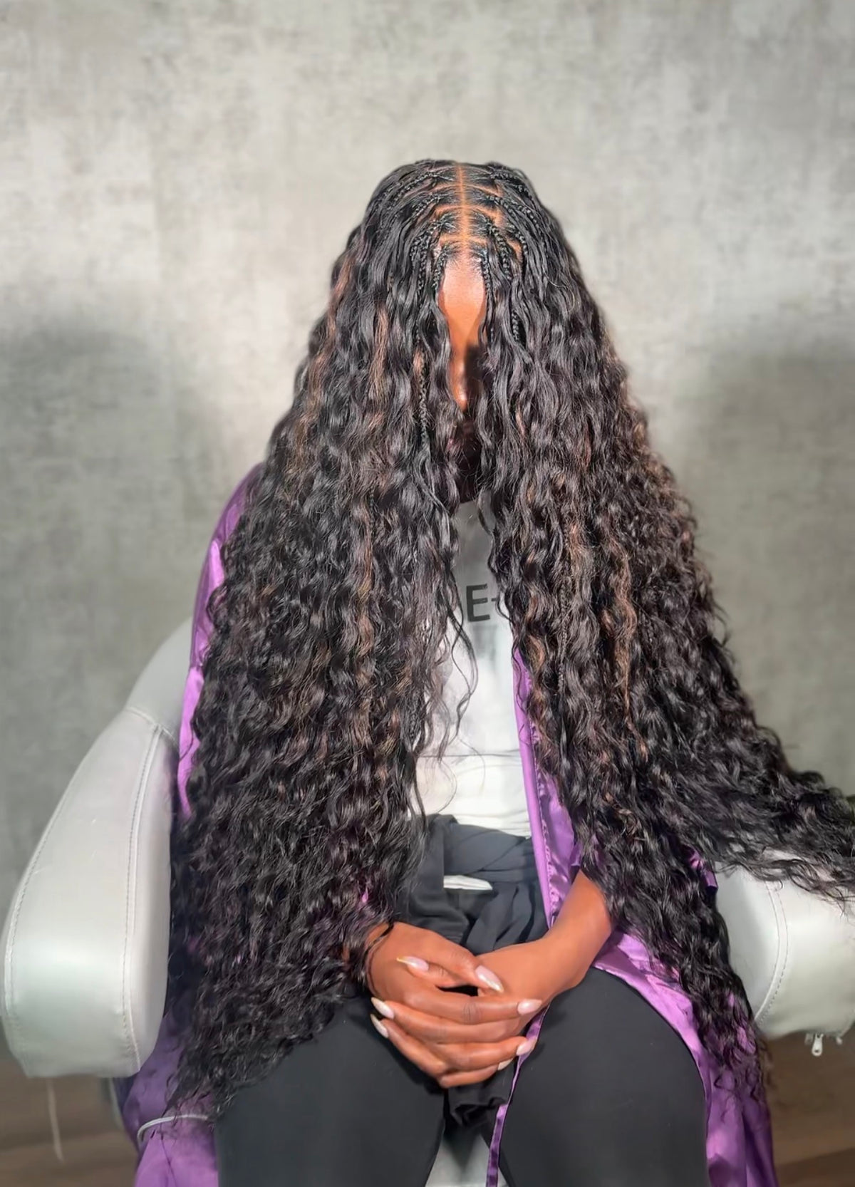 Loose Wave Feather Crochet